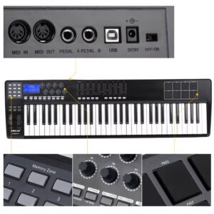 WORLDE PANDA61 Portable 61-Key USB MIDI Keyboard Controller
