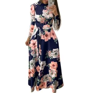 Autumn Women's Printed Maxi Dress - Image 2