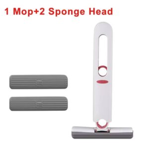 Powerful Squeeze Mini Mop Folding Home Cleaning Mops With Sponge Self-squeezing Floor Washing Mops Desk Window Car Clean Tools - Image 4
