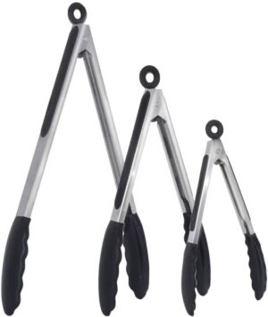 Silicone Kitchen BBQ Tongs - Image 2