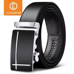 Men Belts Automatic Buckle Belt Genune Leather High Quality Belts For Men Leather Strap Casual Buises for Jeans - Image 4