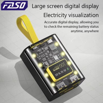 FASO 3*18650 Power Bank Cases Battery Storage Night Light
