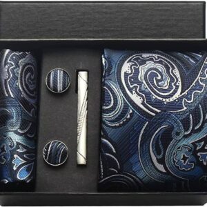 100% Silk Necktie Paisley Floral Mens Tie