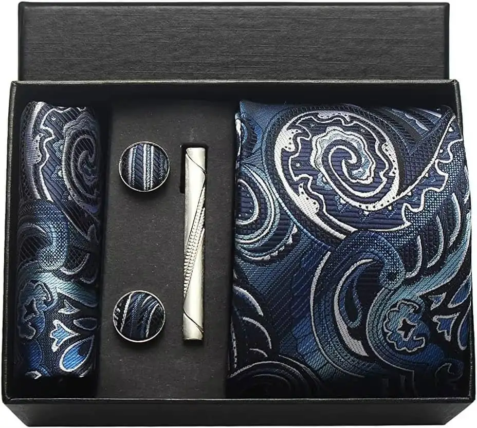 100% Silk Necktie Paisley Floral