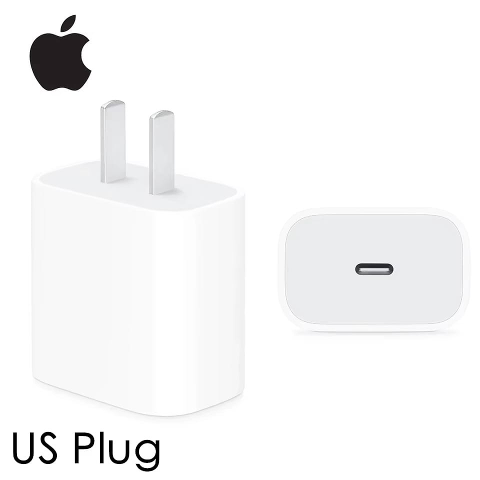 Original 20W USB-C Power Adapter For iphone 16 15 14 13 mini Pro Max Type C fast charger for Apple Cable for iPhone X 11 12 Plus