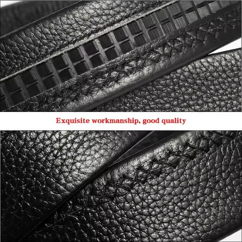 AUTOMATIC BUCKLE LEATHER BELT