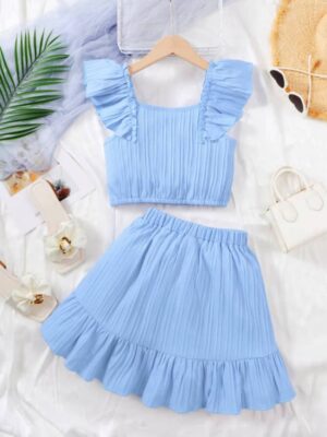 Girls’ Summer Princess Clothing Set - Image 4