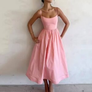 U-neck Summer Women's Dress - Image 2