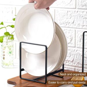 Kitchen Cabinet Plate Storage Countertop Dish Rack Dinner Plate Partition Drain Rack Layered Storage Rack Dish Drying Rack Home - Image 3
