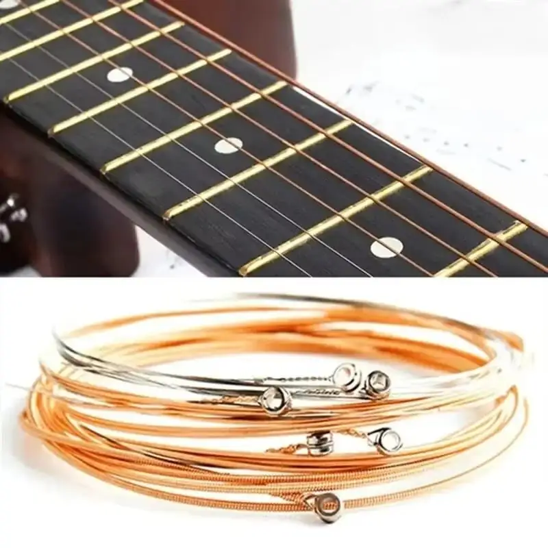 1 SET 6 Pieces Copper Guitar Strings