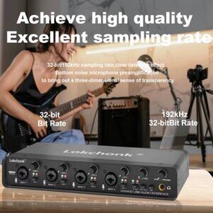 UX44 Audio Interface Sound Card 4-Channel Mixer - Image 5