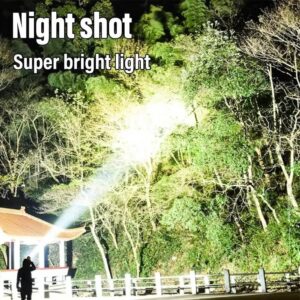 Powerful LED Flashlight USB+Solar Rechargeable Flashlight - Image 5