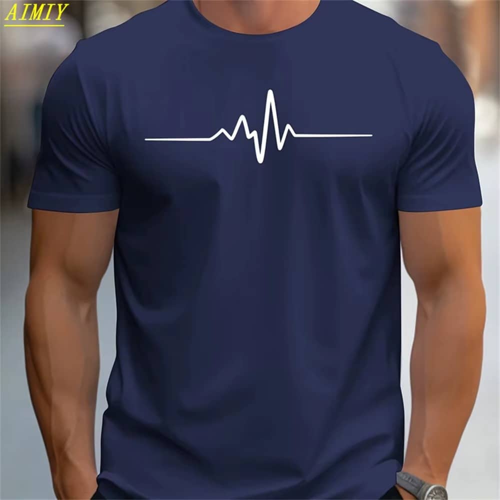 Fashion Summer 3D Stripe Letter Print Men’s T Shirt Hip Hop Trend Harajuku Streetwear Casual O-neck Oversized T-shirts Men Tops