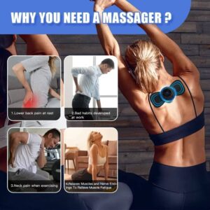 Neck Massager Mini Electric EMS Cervical Back Vertebra Massage Patch - Image 5
