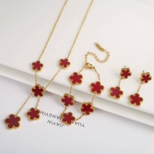Flower Gold Necklace - Image 6
