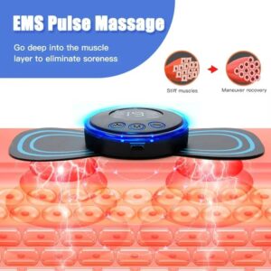Neck Massager Mini Electric EMS Cervical Back Vertebra Massage Patch - Image 4