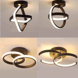 Modern LED Ceiling Light 2 Rings Creative Design Ceiling Lamp
