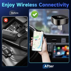 Pionray 2in1 Wireless CarPlay Adapter Android Auto AI Smart Box