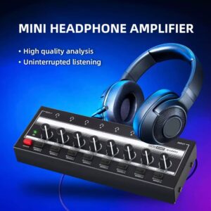 HA800S Mini Headphone Amplifier 8 Channels