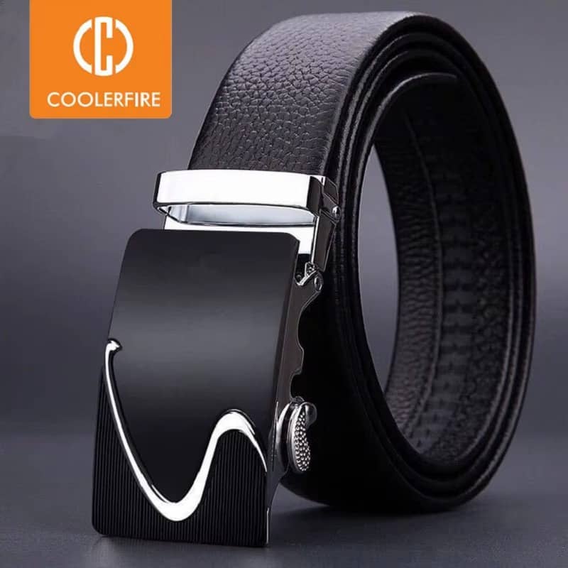 Men Belts Automatic Buckle Belt Genune Leather High Quality Belts For Men Leather Strap Casual Buises for Jeans