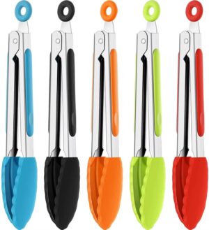 Silicone Kitchen BBQ Tongs