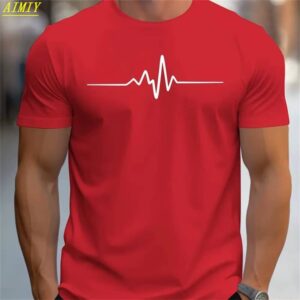 Fashion Summer 3D Stripe Letter Print Men's T Shirt Hip Hop Trend Harajuku Streetwear Casual O-neck Oversized T-shirts Men Tops - Image 5