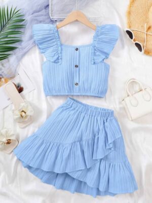 Girls’ Summer Princess Clothing Set - Image 5