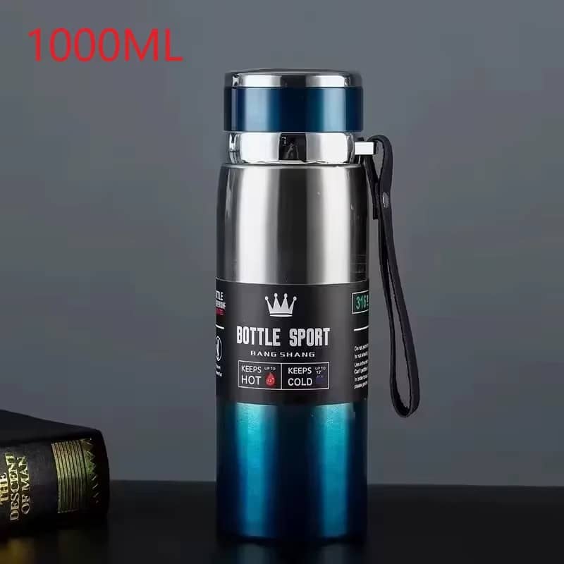 1L Thermal Water Bottle Keep Cold and Hot Water Bottle Thermos for Coffee Tea Vacuum Flasks Stainless Steel Thermos Bottle
