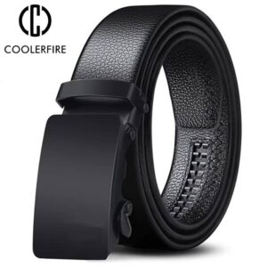 Men Belt Metal Luxury Brand Automatic Buckle Leather High Quality Belts - Image 3