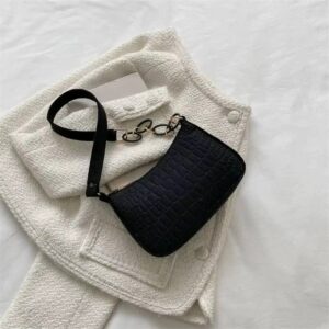 Lady Felt Armpit Design Luxury Tote Released Fashion Ladies Handbag Under Crescent Small Square Bag Lady Felt Armpit Design Luxu - Image 3