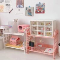 1PC High Appearance Horizontal Desktop Storage Shelf Simple Multi-layer Dormitory Shelf