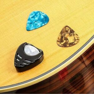 7pcs Guitar Pick Celluloid Plectrum Set (Random Color) with Holder - Image 4