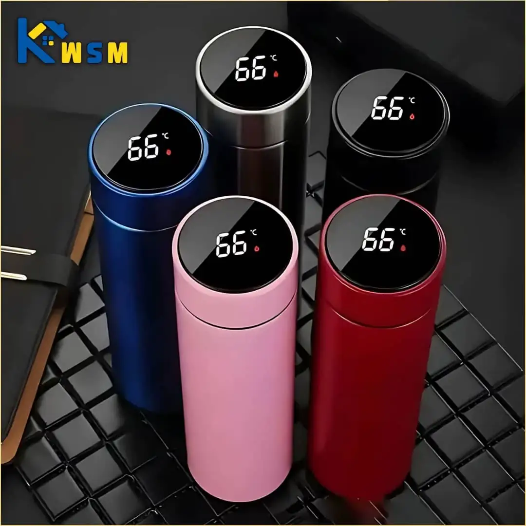 500ml Smart Thermos Water Bottle with LED Temperature Display