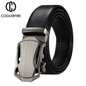 Men Belt Metal Luxury Brand Automatic Buckle Leather High Quality Belts - Image 6