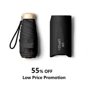 Mini Sun Umbrella Pocket Vinyl Folding Rain Umbrella - Image 8