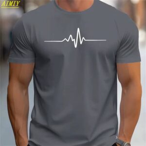 Fashion Summer 3D Stripe Letter Print Men's T Shirt Hip Hop Trend Harajuku Streetwear Casual O-neck Oversized T-shirts Men Tops - Image 4