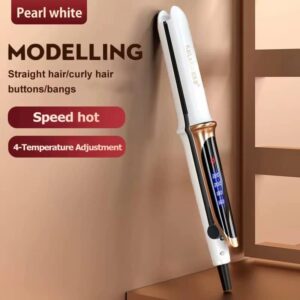 Gears Adjustable Temperature 2in1 Professional Flat Iron Hair Straightener - Image 2