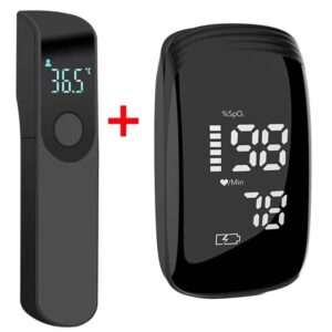 Rechargeable Oximeter Infrared Fever Thermometer Digital LCD Infant Adult Non-contact Laser Body Temperature Ear Thermometer - Image 3