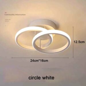 Modern LED Ceiling Light 2 Rings Creative Design Ceiling Lamp - Image 3
