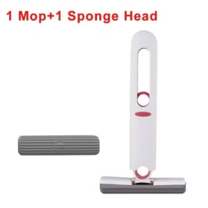Powerful Squeeze Mini Mop Folding Home Cleaning Mops With Sponge Self-squeezing Floor Washing Mops Desk Window Car Clean Tools - Image 7