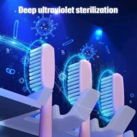 Automatic Solar Energy UV Toothbrush Holder Wall Mounted Toothbrush Sterilizer Toothpaste Dispenser Squeezer Bathroom Accessories