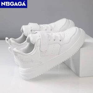 Flat Non-slip Casual Children Sneaker Shoes Leather Student Shoes - Image 5