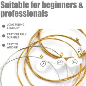 1 SET 6 Pieces Copper Guitar Strings for Classical Acoustic Folk Guitar - Image 4