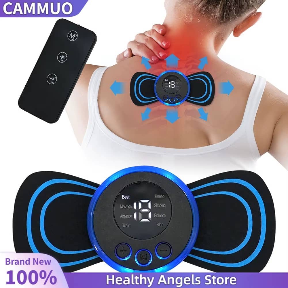 Neck Massager Mini Electric EMS Cervical Back Vertebra Massage Patch