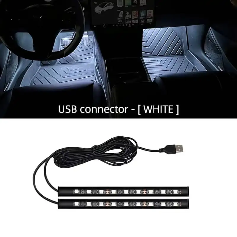 LED Car Interior Ambient Foot Strip Light Kit 5 LED Car Interior Ambient Foot Strip Light Kit