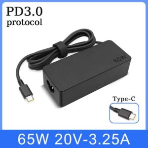 65W 20V 3.25A USB C Laptop Charger Adapter for Lenovo ThinkPad Hp Chromebook Yoga Dell ASUS Type C Fast Power Supply - Image 9