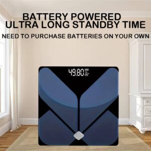 400lb High Precision Digital Bathroom Scale | Backlit LCD w/Smart Temp Display | Battery Operated | Home/Bathroom/Dorm Use - Image 3