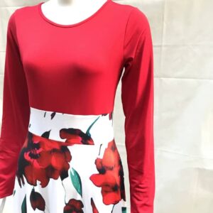 Autumn Floral Long Dress