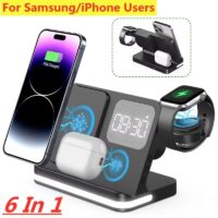 Wireless Charger Stand 3-in-1 (iPhone/Samsung/Watch)