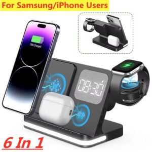 Wireless Charger Stand 3-in-1 (iPhone/Samsung/Watch)